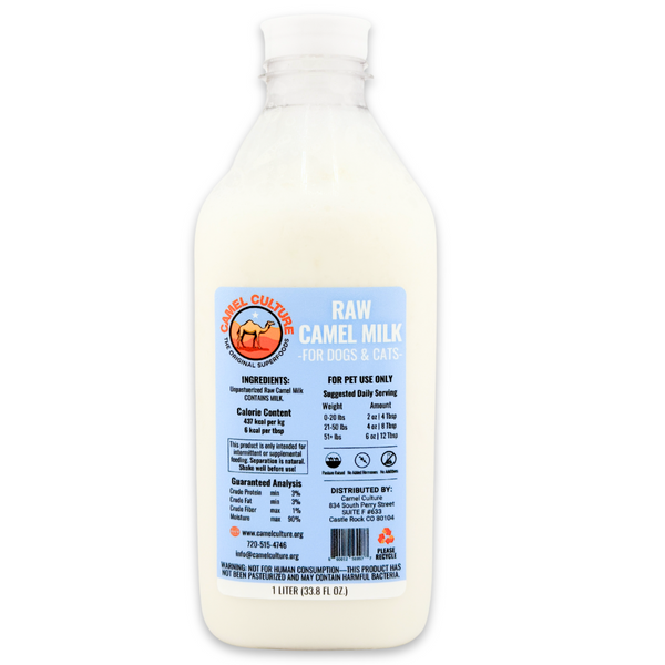 RAW Camel Milk for Pets - Liters (33oz)