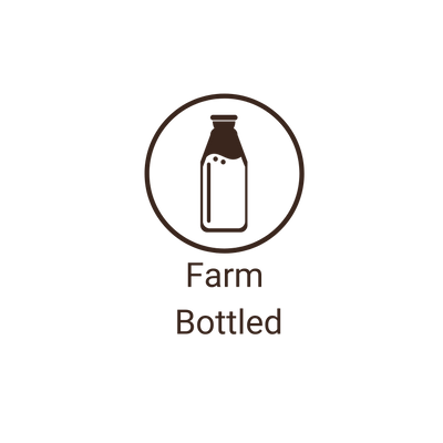 Camel milk is farm bottled