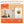Camel milk coffee premix packaging with text and graphics on an orange background