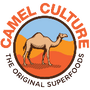 Camel Culture logo with a camel in a desert landscape