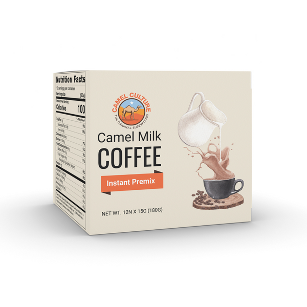 Camel Milk Coffee Instant Premix (12 Sachets)