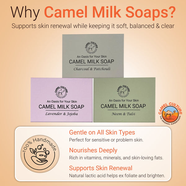 Camel Milk Soaps Listed with benefits